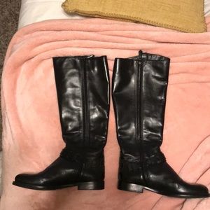 Black Tory Burch riding boots